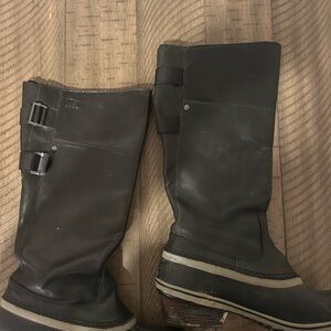 Sorel slim back tall riding winter boots